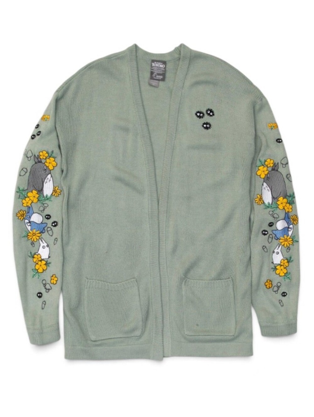 Studio Ghibli My Neighbor Totoro Embroidered Oversized Cardigan Size XL